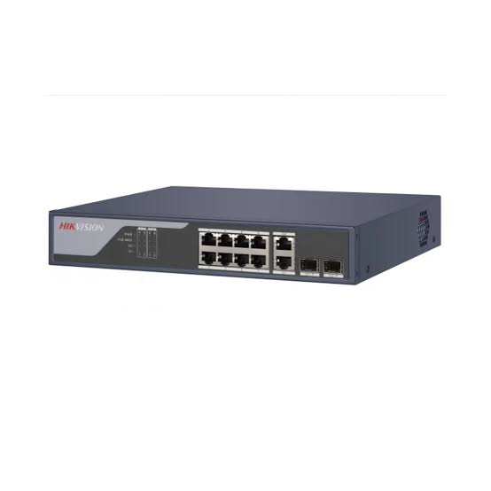 HIKVISION DS-3E1310P-SI 8p Smart Managed 8p 100Mbps 2 Gigabit Combo POE SWITCH